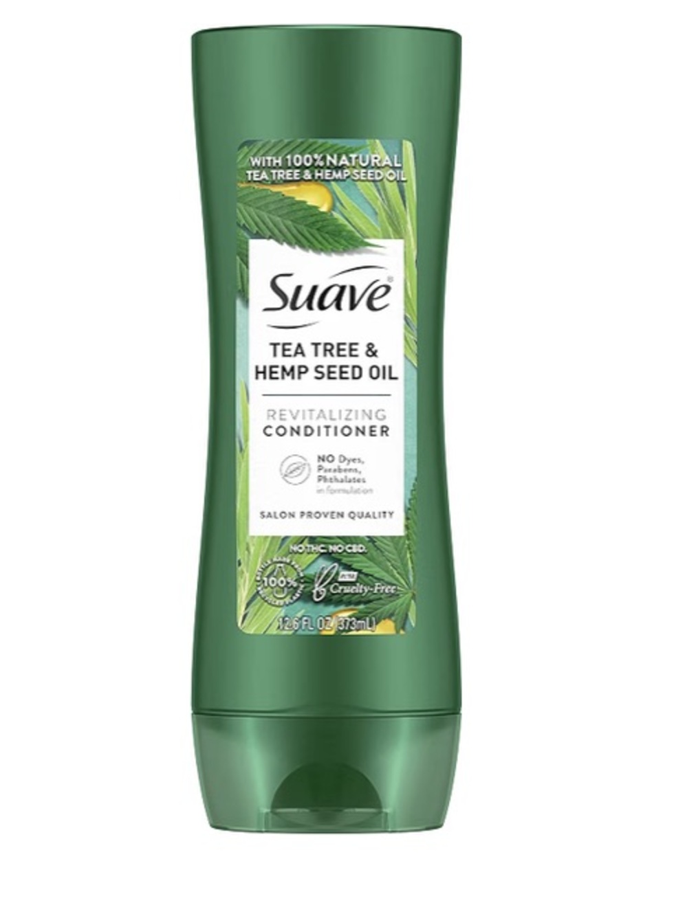 Suave Tea Tree & Hemp Seed Oil Revitalizing Conditioner 12.6 oz Paraben Free New